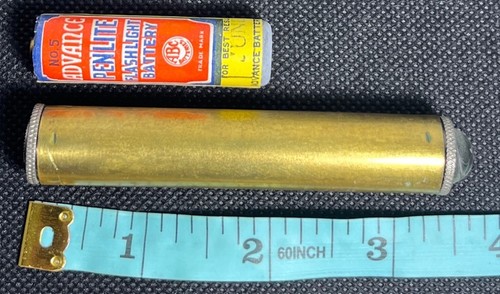 Vintage Pen lite Flashlight & Advance Battery Brooklyn Collectible RARE 1930's - Picture 9 of 9