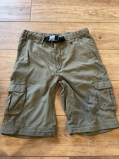 Boy Scouts Of America Shorts Green Uniform Cargo Belt Switchback Classic Small