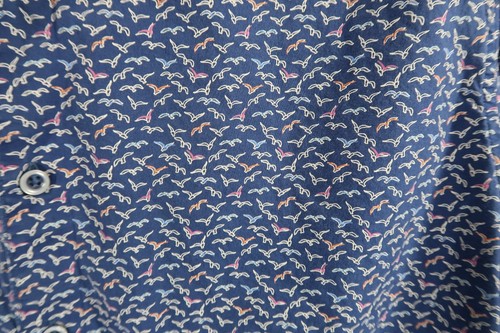 Robert Graham Short Sleeve Shirt Button-Down Cotton Birds Men's Size L Casual - Picture 4 of 10