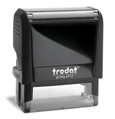 Custom Trodat 4912 / Ideal 80 Self-Inking 4 Line Office Return Address Stamp 