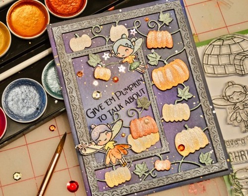 Poppystamps Pumpkin Patch Sidekick Frame and Stencil Craft Die - Picture 6 of 7