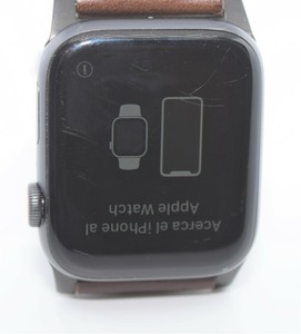 Apple Watch Series 4 (GPS + Cellular) 44mm Space Gray Alum leather bands MTUW2LL 190198858443 | eBay