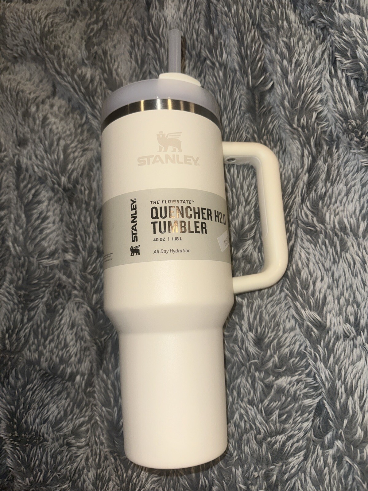 Stanley Cup 40oz  Cream  Tonal Tumbler Stainless Steel H2.0 FlowState Quencher I-image