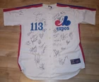 UFC 113 Authentic Autographed Custom Made Montreal Expos 1/1 Jersey Signed by 27