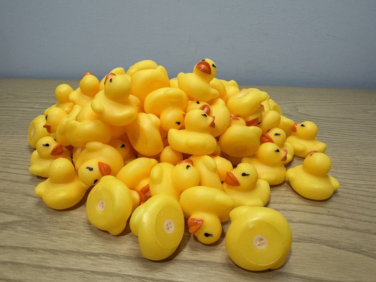 Yellow Rubber Duck Cute 80 Pieces Yellow Shower Rubber Ducks For