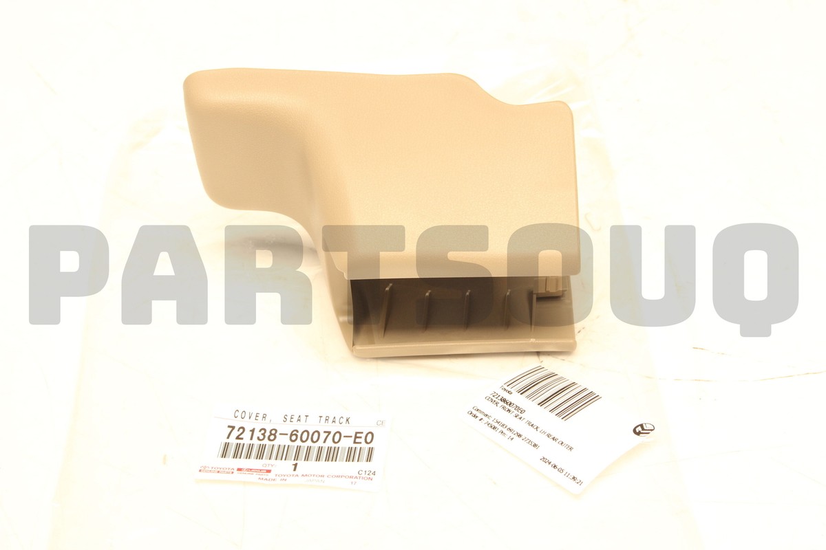 7213860070E0 Genuine Toyota COVER, FRONT SEAT TRACK, LH REAR OUTER
