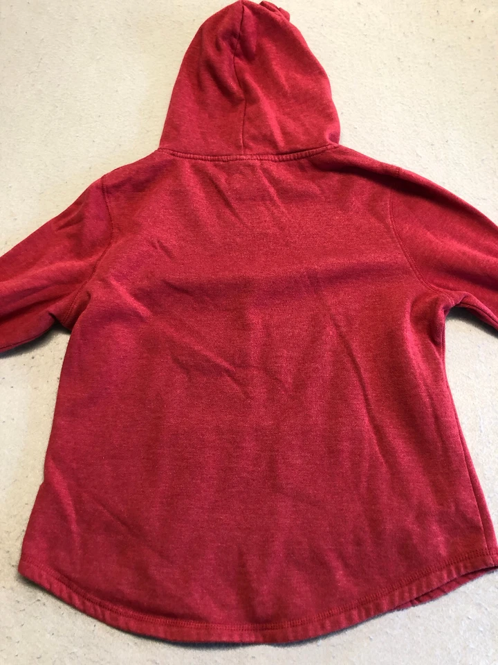 Sudadera para mujer Indiana University mediana roja bordada polar con capucha Foto 4 de 4