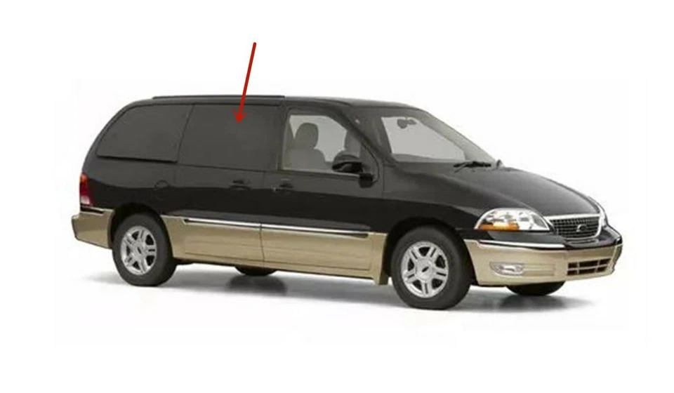 Fit Ford Freestar Windstar,Mercury Monterey Passenger Rear Sliding Door Glass - Imagem 3 de 4