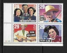 USA SC # 2774a Music Series ? Country & Western  , BLK4 Plate number . MNH