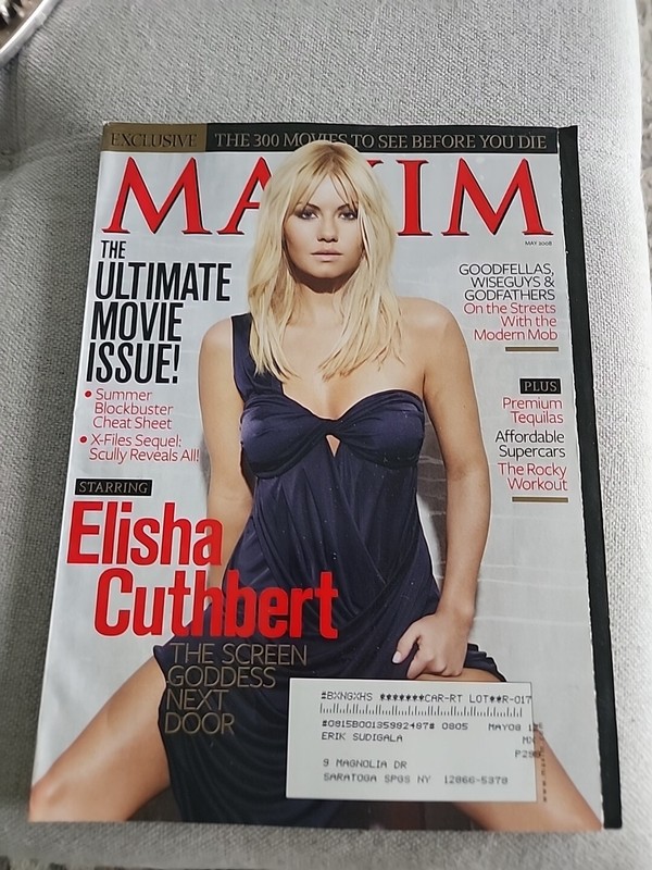 Maxim Magazine May 2008 Elisha Cuthbert X Files Scully