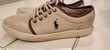 Ralph Lauren Polo Big Boys Canvas Sneakers Tennis Shoes Size 6Y