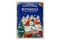 Blechschild WeihnachtsgrüßE Buchholz Geschenk Deko Schild 30X40 Cm