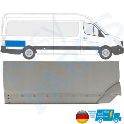 Mercedes Sprinter Crafter 2006- Lang Hinten Radlauf reparatur blech Rechts