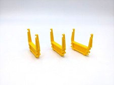 Three Yellow Pipe Brackets for American Flyer No. 911 Gondolas