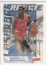 MICHAEL JORDAN ROOKIE Flashback Basketball Card CHICAGO BULLS Upper Deck Victory