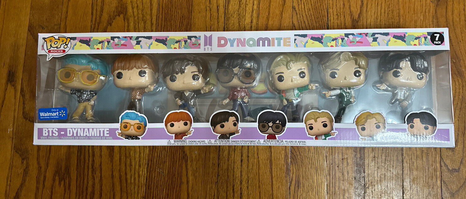 Funko POP Rocks: BTS - Dynamite - Exclusive FULL SET 7 Vinyl