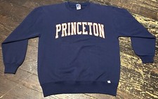 Vintage Princeton Spell Out Sweatshirt Crewneck Russell Size Large Made In USA