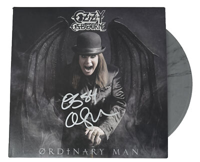 Ozzy Osbourne Signed Ordinary Man Vinyl Record Album LP Autograph