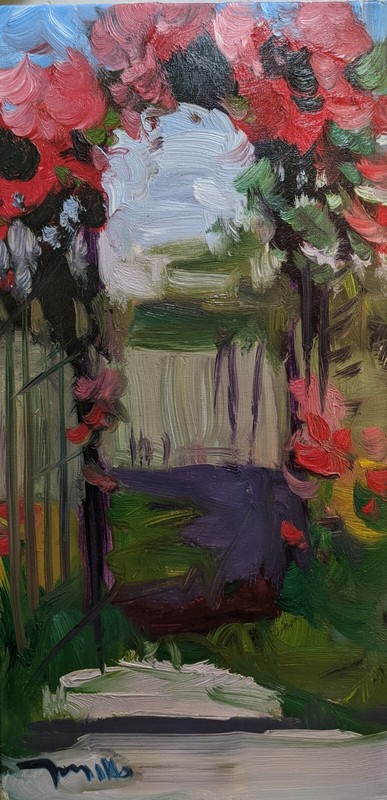 xMaS SaLe !!!   GORGEOUS! 12X24 ARBOR ARCH BOTANICAL GARDEN FLORAL JOSE TRUJILLO