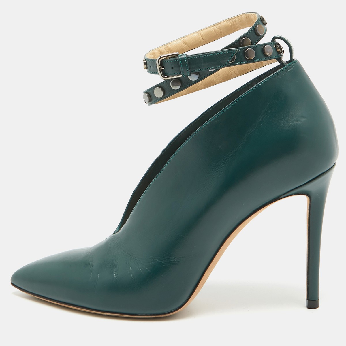 Jimmy Choo Green Leather Lark Ankle Strap Pumps Size 36.5 | eBay Jimmy Choo Green Leather Lark Ankle Strap Pumps Size 36.5 | eBay