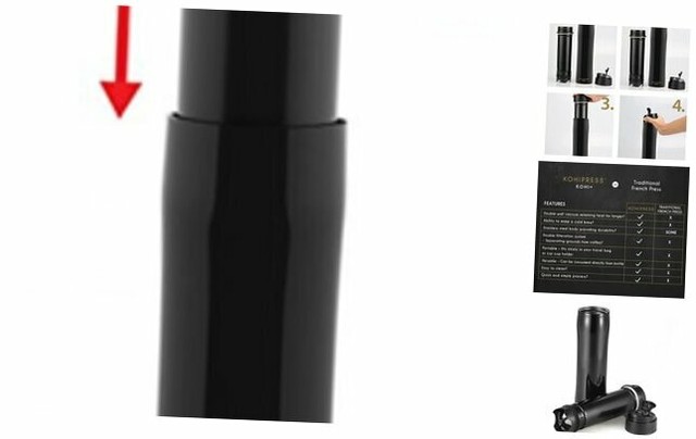 KOHIPRESS The Original Portable French Press Coffee Maker | Vacuum