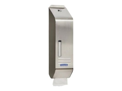 Kimberly Clark Toilet Tissue Dispenser Interleaved - Silver - 4405 Opened Unused