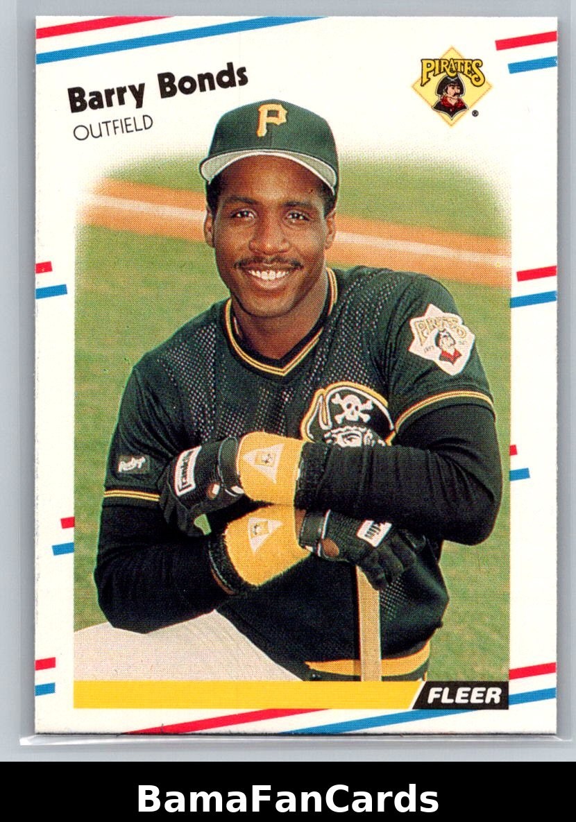 1988 Fleer BARRY BONDS #322 NM Pirates M045