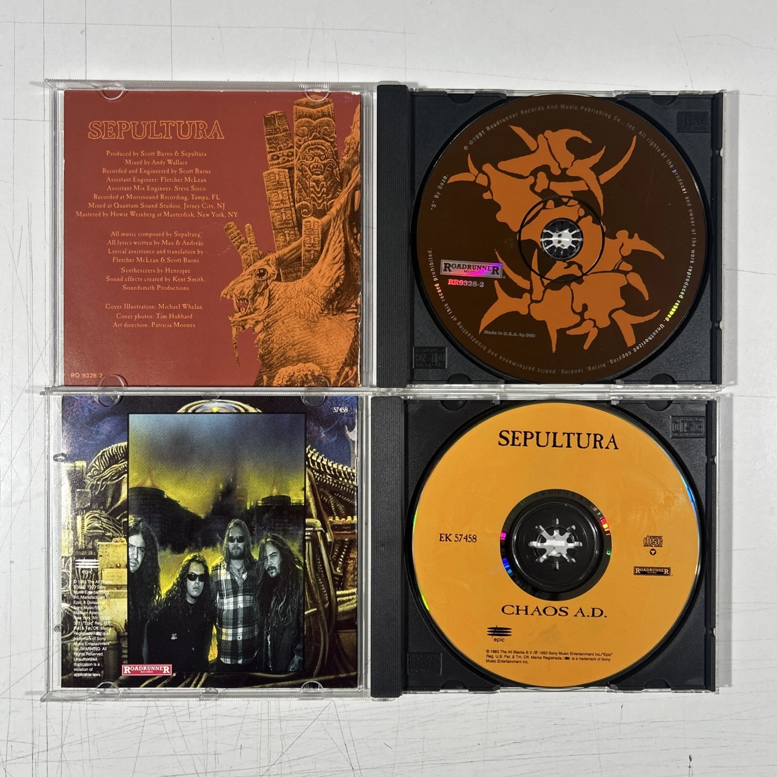 Sepultura CD Lot of 3 - Roots - Arise - Chaos A.D. image 4