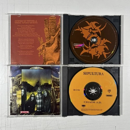 Sepultura CD Lot of 3 - Roots - Arise - Chaos A.D. image 4