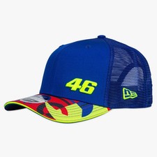 Valentino Rossi VR46 Moto GP Blue Fanwear Trucker Adjustable Size Baseball Cap