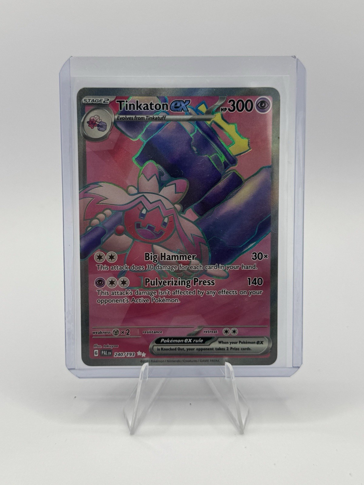 Tinkaton ex - 240/193 SV02: Paldea Evolved - Pokemon Card - NM