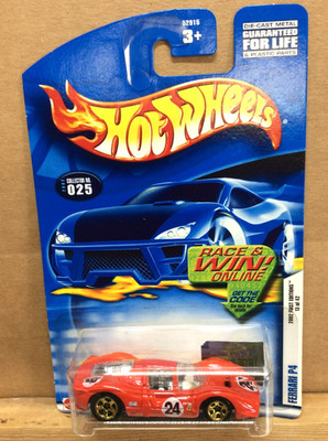 HOT WHEELS  2002 FIRST EDITION  FERRARI P4   #13 OF 42   EXCELLENT CARD