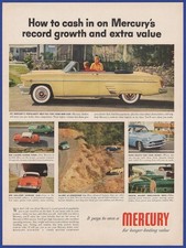 Original Vintage 1954 MERCURY Ford Motor Automobile 1950's Print Ad