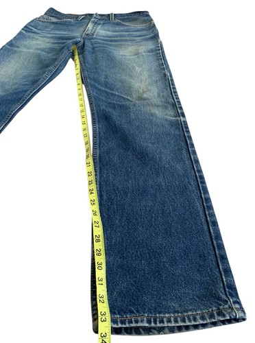 Vintage Y2K Levi's 505 Regular Fit Distressed Jeans Made USA Herren 32x34 Actual 32x33 - Bild 3 von 8