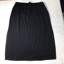 Woman s Sag Harbor Estilo Long Length Skirt Size XL 100 Polyester Black