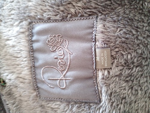 Ladies Long Dark Grey Velour Hooded Dressing Gown House Coat by ROSIE M & S - Picture 8 of 8