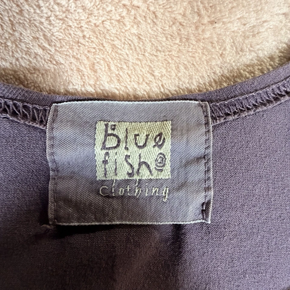 Top de lycra de algodón Blue Fish Barclay Sorensen para mujer 2 púrpura de colección Foto 3 de 4