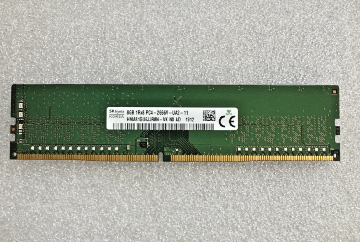 メモリー SKhynix 8GB 1Rx8 PC4-2666V 23枚 ジャンク SK hynix 8GB DDR4 2666 Desktop DIMM RAM 1Rx8 PC4-21300 for DELL HP