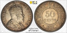 British Honduras, 1906 Edward VII 50 Cents. PCGS XF 45. 15,000 Mintage.