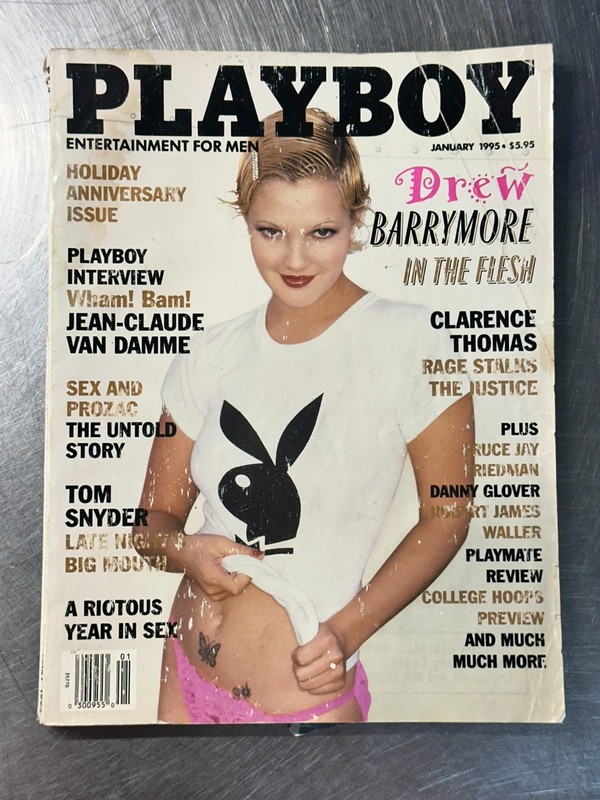 Playboy Magazine January 1995 v42 #1 Drew Barrymore - Centerfold INTACT