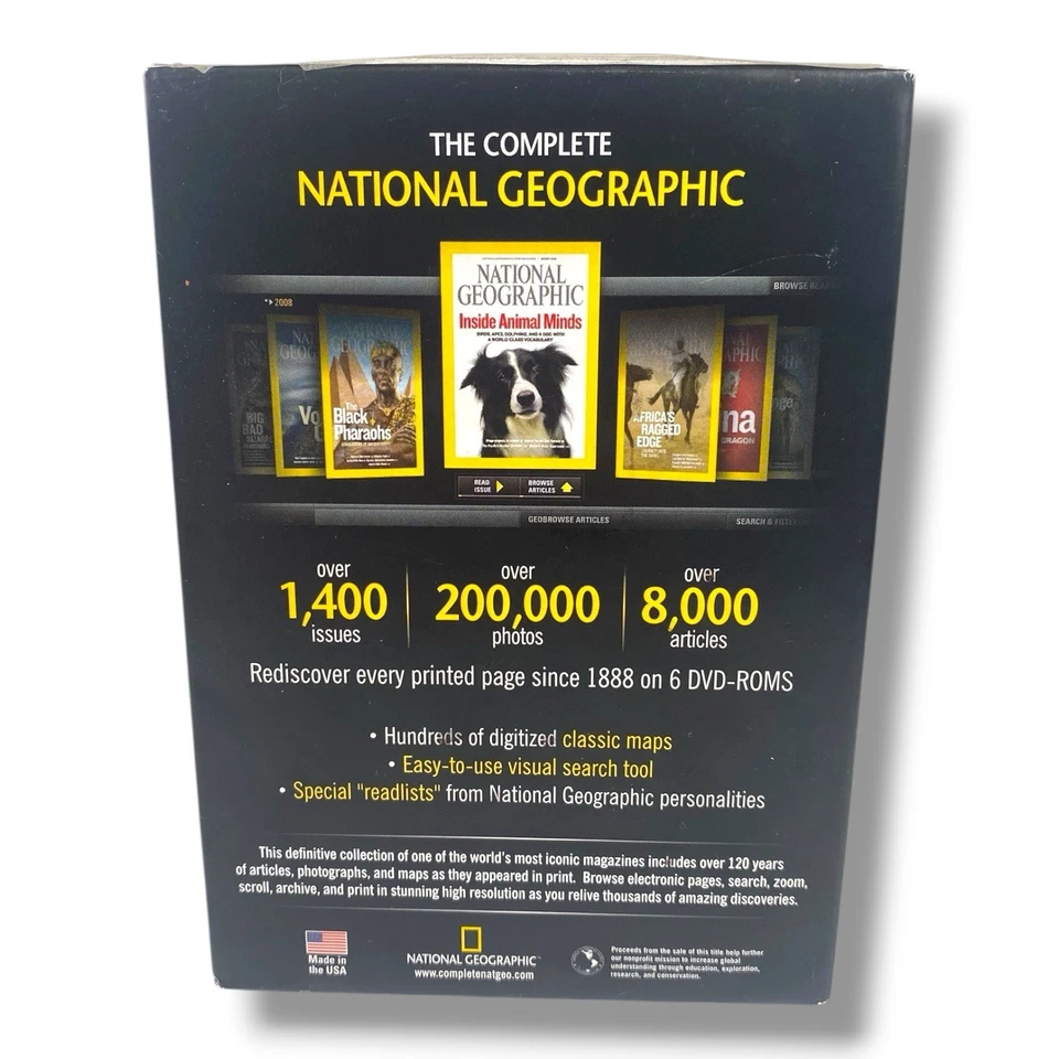 The Complete National Geographic -- Every Issue Since 1888 on 6 DVD-ROM - Image 4 of 4