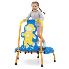 Mini Trampoline w/Foam Padded Handle  Safety Padded Cover for 3 Years Old Kids