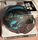 Mike Gesicki Auto Mini Eclipse Football Helmet Signed Beckett COA Miami Dolphins