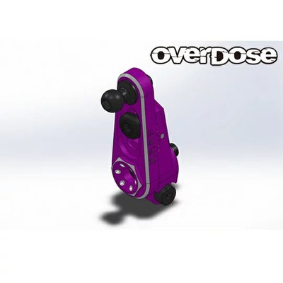 OVERDOSE JT Aluminium Direct Servohorn Typ2 Purple/Sanwa, für KO OD3884