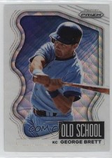 2022 Panini Prizm Old School White Wave Prizm George Brett #OS-6 HOF 0hk3