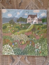 WEST ELM Nicole Cicak EASTER EGG HUNT Pillow Cover 20"sq. NWT