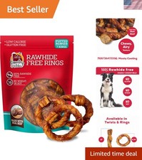 Delicious Rawhide-Free Dog Chews with Real Beef - 7 Count for Healthy Teeth