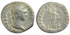 Domitianus Denarius, Roman silver coin MINERVA – AD 92, RIC 730