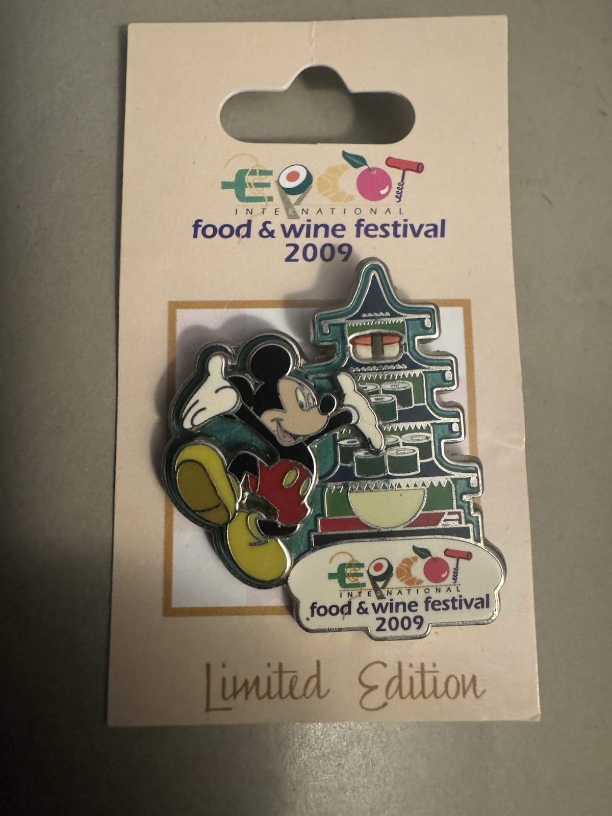 Disney Pins LE 2009 Epcot Food & Wine Festival Pin