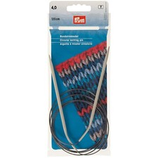 Rundstricknadeln ALU 120 cm 4,00 mm grau, Packung mit 1St, 211268, Prym